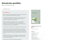 Desktop Screenshot of editorial-entropia.blogspot.com