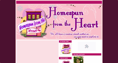 Desktop Screenshot of homespunfromtheheart.blogspot.com