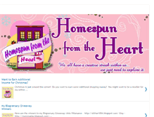 Tablet Screenshot of homespunfromtheheart.blogspot.com