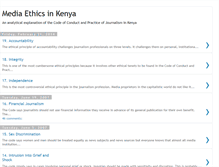 Tablet Screenshot of mediaethicsinkenya.blogspot.com