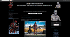 Desktop Screenshot of deadpool-movie-trailer.blogspot.com