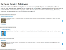 Tablet Screenshot of gaylansgoldens.blogspot.com