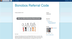 Desktop Screenshot of bonobosreferralcode.blogspot.com