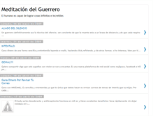 Tablet Screenshot of meditaciondelguerrero.blogspot.com