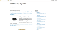 Desktop Screenshot of externalbluraydrivereview.blogspot.com