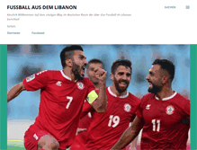 Tablet Screenshot of lebanfootball.blogspot.com