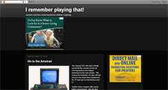 Desktop Screenshot of irememberplayingthat.blogspot.com