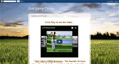 Desktop Screenshot of golfswingcenter.blogspot.com