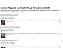 Tablet Screenshot of mannypacquiaovsoscardelahoyafight.blogspot.com