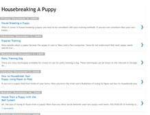 Tablet Screenshot of housebreakingapuppysecrets.blogspot.com