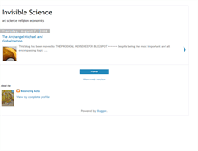 Tablet Screenshot of invisiblescience.blogspot.com