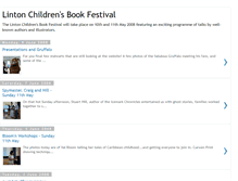 Tablet Screenshot of lintonbookfest.blogspot.com