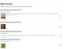 Tablet Screenshot of bealfeirste.blogspot.com