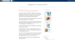 Desktop Screenshot of leben-in-singapur.blogspot.com