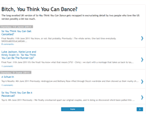 Tablet Screenshot of bitchyouthinkyoucandance.blogspot.com