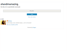 Tablet Screenshot of ohandimamazing.blogspot.com