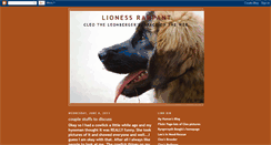 Desktop Screenshot of lionessrampantblog.blogspot.com