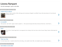 Tablet Screenshot of lionessrampantblog.blogspot.com
