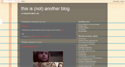 Desktop Screenshot of just-not-another-blog.blogspot.com