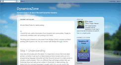 Desktop Screenshot of dynamicszone.blogspot.com