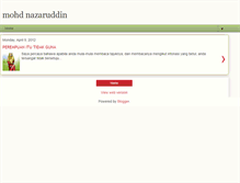 Tablet Screenshot of mohdnazaruddin.blogspot.com
