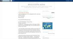 Desktop Screenshot of newsonevolution.blogspot.com