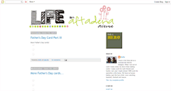 Desktop Screenshot of lifeonaltadenaavenue.blogspot.com