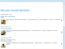 Tablet Screenshot of belugacaviar-recipes.blogspot.com