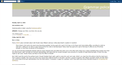 Desktop Screenshot of grammarpolice.blogspot.com