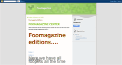 Desktop Screenshot of foomagazine123.blogspot.com