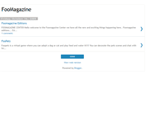 Tablet Screenshot of foomagazine123.blogspot.com