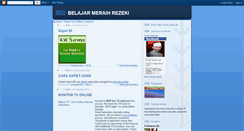 Desktop Screenshot of belajarmeraihrezeki.blogspot.com