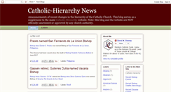 Desktop Screenshot of catholic-hierarchy-news.blogspot.com