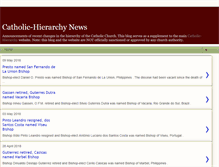 Tablet Screenshot of catholic-hierarchy-news.blogspot.com