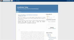 Desktop Screenshot of anesthesia-today.blogspot.com