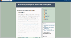 Desktop Screenshot of ediscovery-investigations.blogspot.com