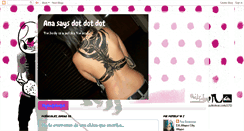 Desktop Screenshot of ana-says-dotdotdot.blogspot.com