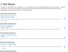 Tablet Screenshot of ltechreport.blogspot.com