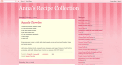 Desktop Screenshot of annasrecipecollection.blogspot.com