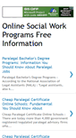 Mobile Screenshot of onlinesocialworkprograms.blogspot.com