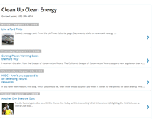 Tablet Screenshot of cleanupcleanenergy.blogspot.com