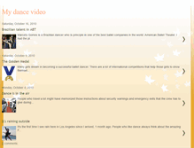 Tablet Screenshot of mydancevideo.blogspot.com