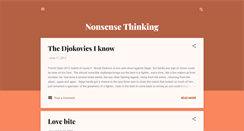 Desktop Screenshot of nonsensethinking.blogspot.com