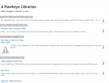 Tablet Screenshot of hawkeyelibrarian.blogspot.com