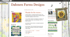 Desktop Screenshot of dahmenfarmsdesigns.blogspot.com