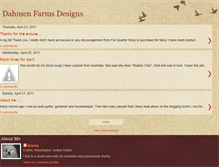 Tablet Screenshot of dahmenfarmsdesigns.blogspot.com