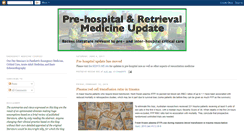 Desktop Screenshot of prehospitalupdate.blogspot.com