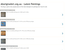 Tablet Screenshot of aboriginalartpaintings.blogspot.com