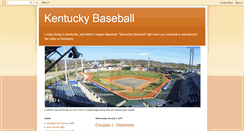 Desktop Screenshot of kentuckybaseball.blogspot.com