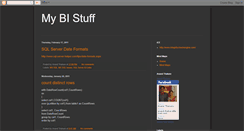Desktop Screenshot of my-bi-stuff.blogspot.com